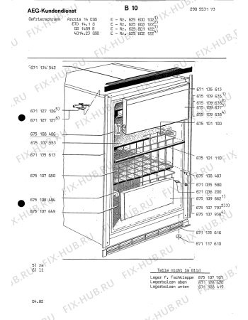 Взрыв-схема холодильника Aeg ETD 14 1 S - Схема узла Housing 001